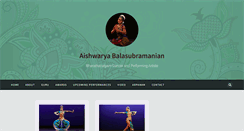 Desktop Screenshot of aishwaryabalasubramanian.com